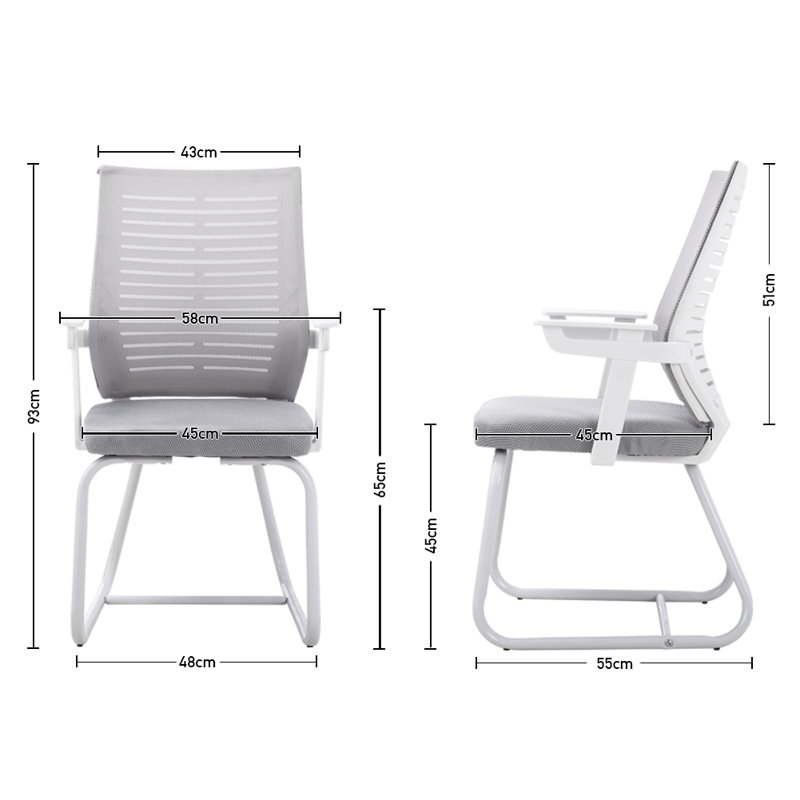 Marconi Polyester Blend Office Chair, Grey