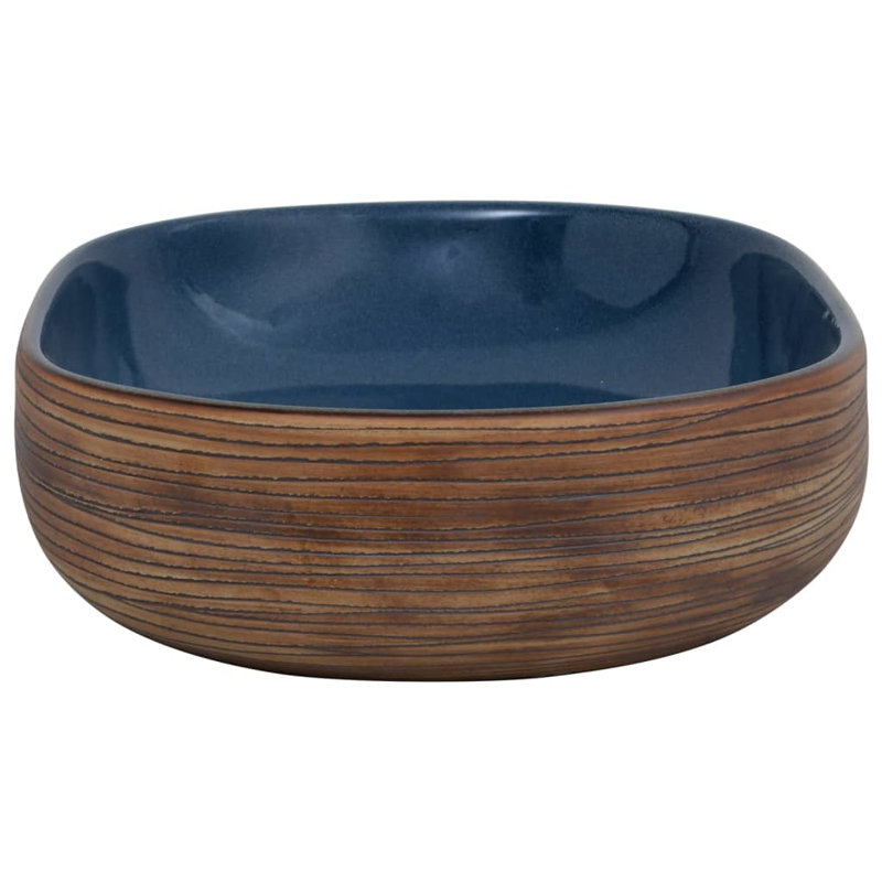 Alpen Home Lussan 59mm L x 40mm W Brown Ceramic Oval Sink