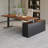 Brown + Black Rectangular Solid Wood desks-738176594-738176592