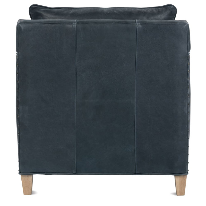 Springfield Nubuck Armchair, Slate Leather (KL230-04)
