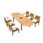 Kinzey Outdoor 11 - Piece Teak Dining Set-1940355377-1940355383-1940355389
