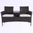 Markeyia 51.74 " W Metal Loveseat with Cushions