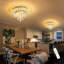 Lustre en cristal Modern Glam argenté-1823374719
