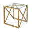 Glass Top Sled End Table-550277873