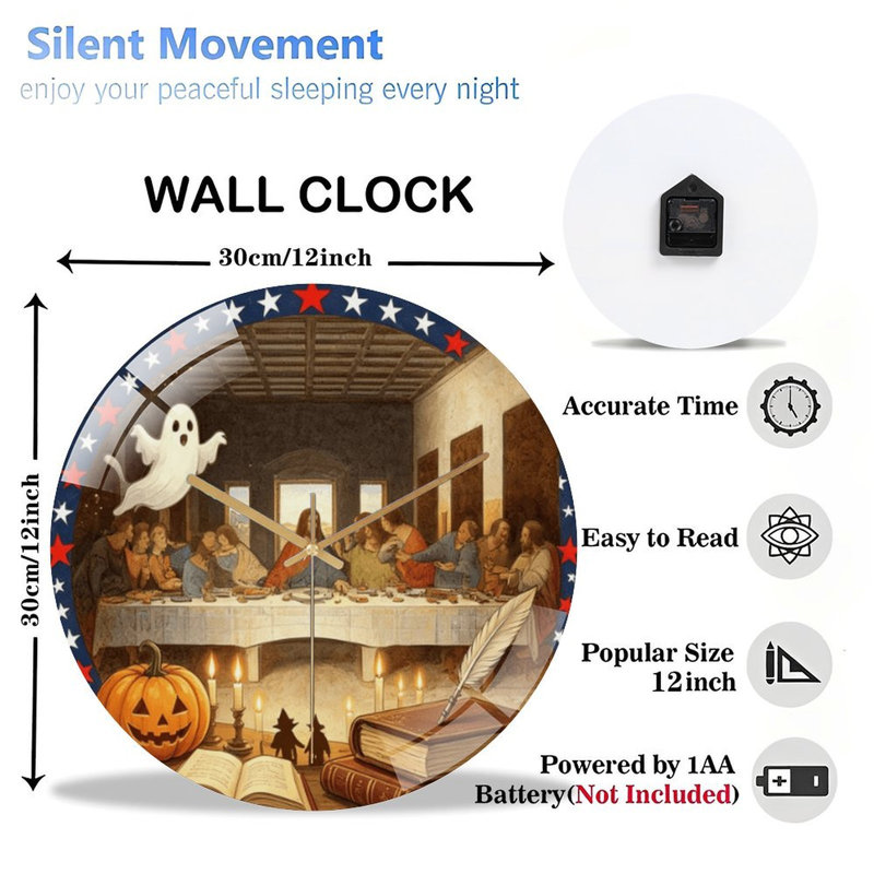 Horloge murale 12 po, 12 po