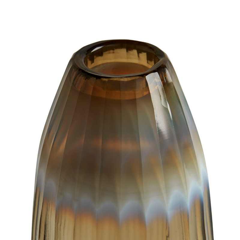 Pietro Handmade Glass Table Vase, 13" H x 5" W x 5" D