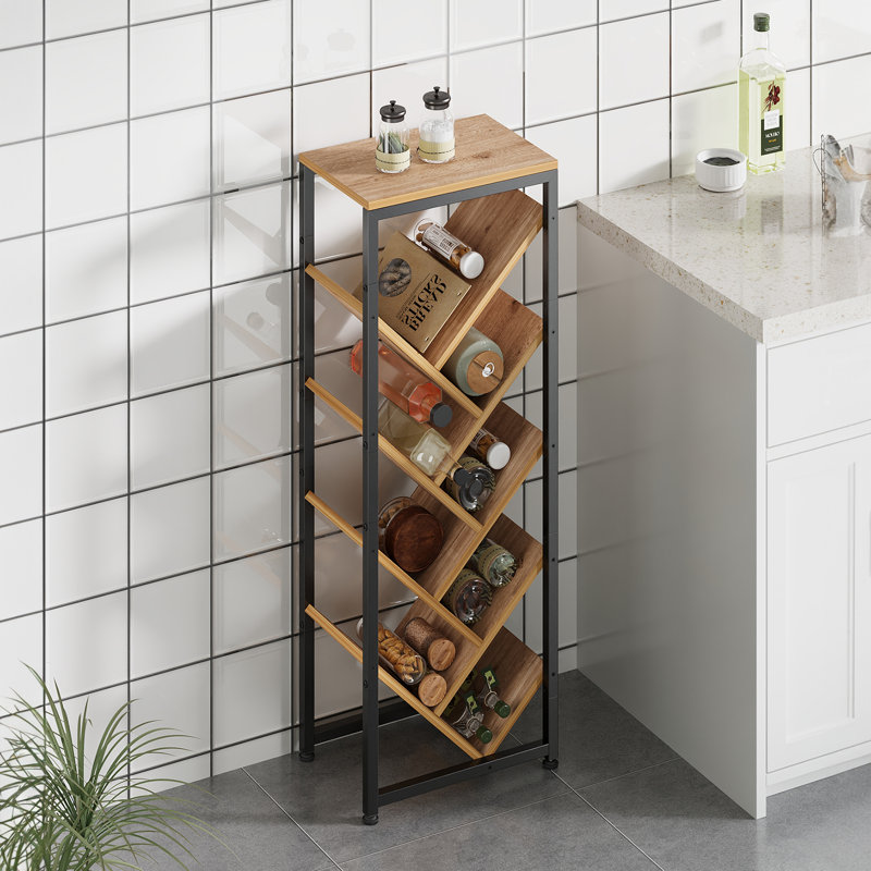 Bookcase, Natural Oak, (8 Shelves) 104.5cm H x 37.5cm W x 25cm D