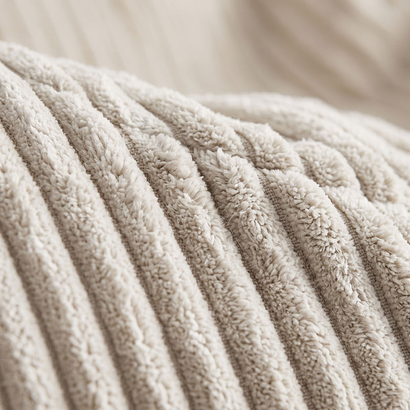 Shara Bean Bag, Polystyrene Beans, Beige Corduroy