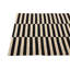 Tapis noir et blanc 4 x 6 Pinkerton