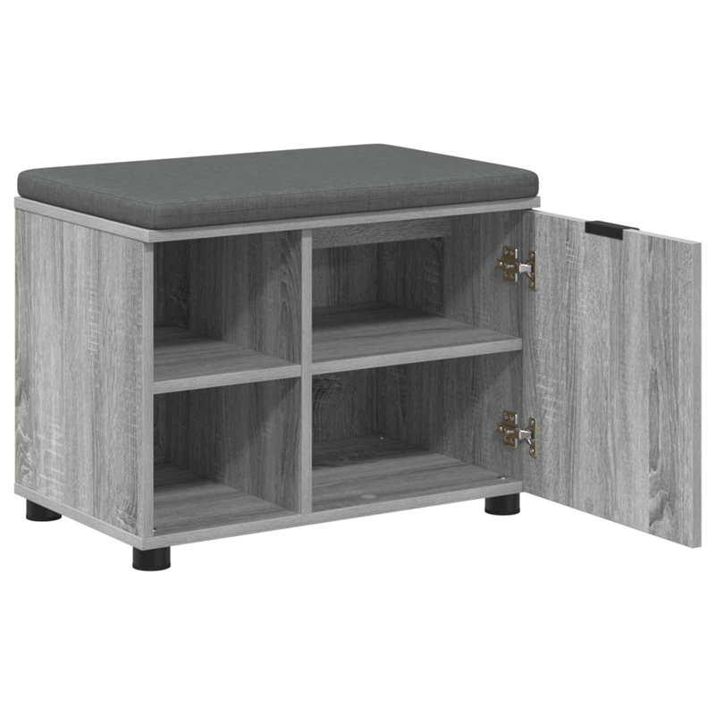 Storage Bench, 46cm H x 60cm W x 38cm D, Grey Sonoma