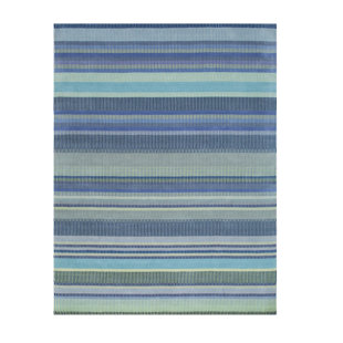 Contemporary Striped Handmade Wool Area Rug