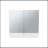 Luv Mirror Medicine Cabinet With Interior Shelves, Modern Bathroom Storage Solution And Organizer, White