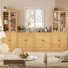 Reshod 71'' Kitchen Pantry With Bookcases, Farmhouse Wall Unit Tv Stand For Tvs Up To 70"
