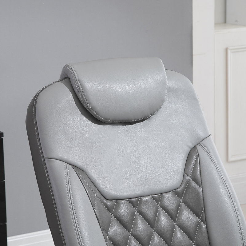 Fauteuil inclinable en polyuréthane avec repose-pieds HOMcom