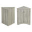 Armoire de rangement en chêne avec tablettes réglables et armoire de plancher autoportante pour la cuisine-1085468647
