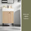 21.6" Wood Bathroom Vanity,Combo Cabinet,Bathroom Storage Cabinet,Single Ceramic Sink
