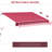 13' X 8' Patio Awning, Retractable Sunshade With Manual Crank Handle, & Water- Fabric, Aluminum Frame For Deck, Balcony, Yard, Crimson Red Shelter Tinted Cover