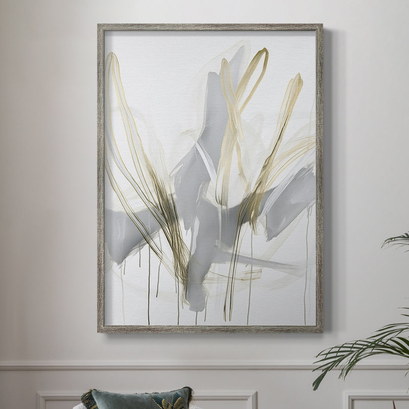 ABSTRACT Series DCCLV III, reproduction d'art encadrée - bois massif, H 11 po x l 9 po