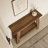 Rustic Console Table,2-Tier Entryway Table,Narrow Sofa Table