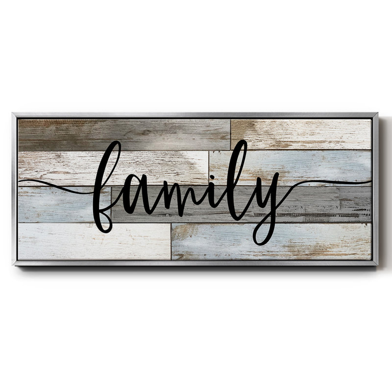 Famille - toile encadrée, H 20 po x l 50 po