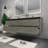 Kirker 72" Wall-Mounted Double Bathroom Vanity Set-1915091827
