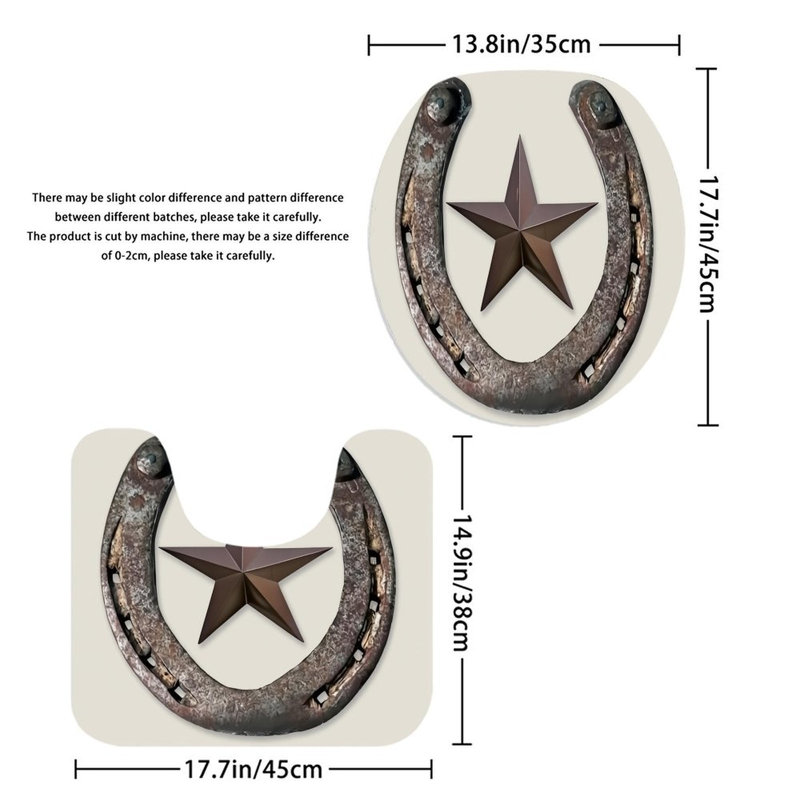 Tapis pour salle de bain Horseshoe Star