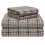 Flannel Plaid Sheet Set