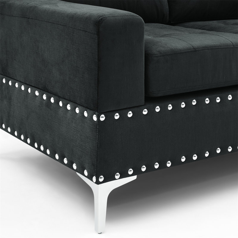 Canapé modulaire 3 places avec méridienne réversible