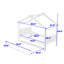 Lit de jour en bois avec lit gigogne simple, pieds et lattes-2080470900-2080470891