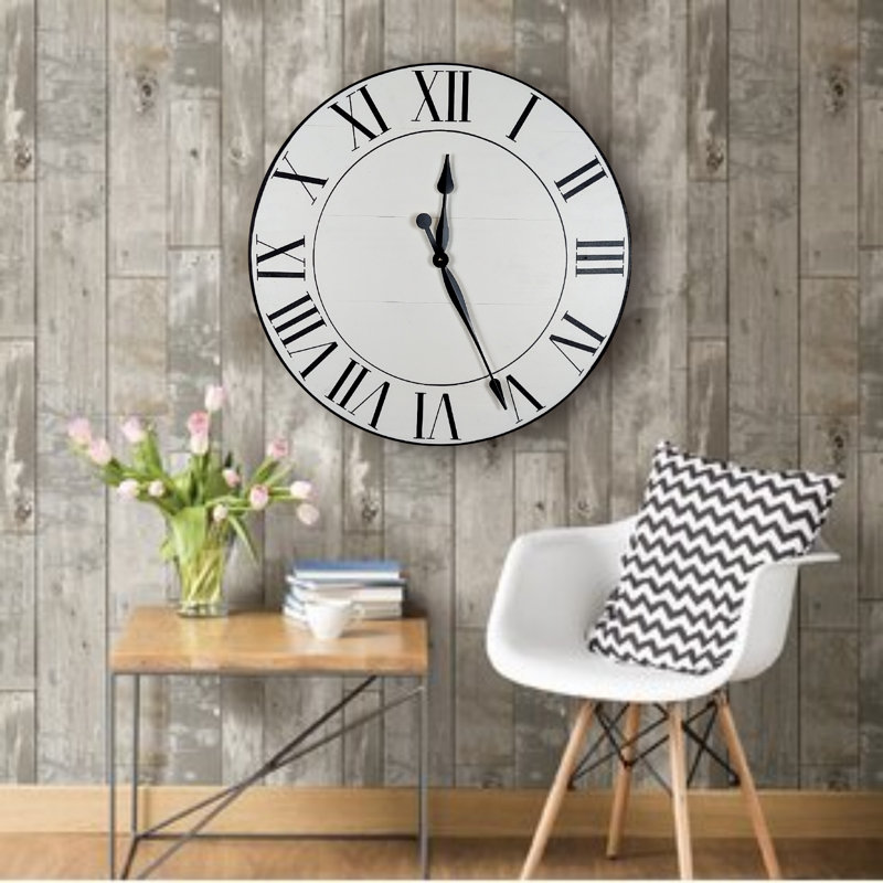 Abdoulaye Wood Wall Clock, Small