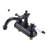 Classic 4-Inch Centerset Bathroom Sink Faucet in Matte Black with Dual Lever Handles-116191692