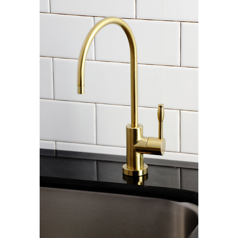 Nustudio Single Handle Cold Water Dispenser, Satin Brass