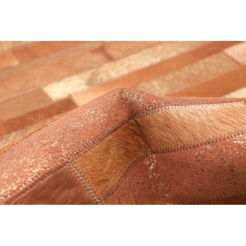 Tapis de zone brune/brune 10 pi x 7 pi 10 po one-of-kind Steller