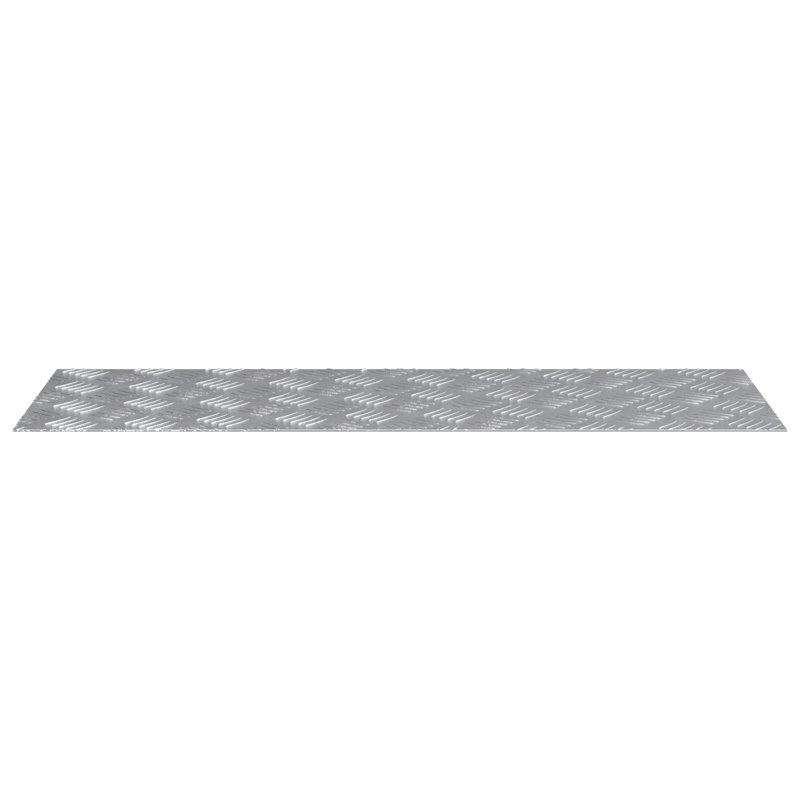 Metal Anti-Slip Stair Treads, Rectangle 30cm x 90cm, Silver