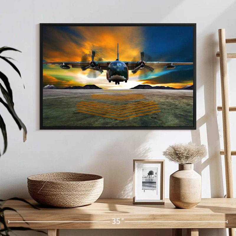 Mehar Air Force Aircraft, 17" H x 25" W
