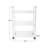Acrylic 3-Tier Bar Cart on Casters