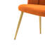 Chaise d'appoint en velours l 23,6 po avec dossier capitonné Yorba-1787568714