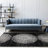 Manzelli Modern Circles Black White 5 x 7 Area Rug-1830256857