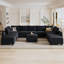 Canapé modulaire rembourré en velours Kandle-1852933578
