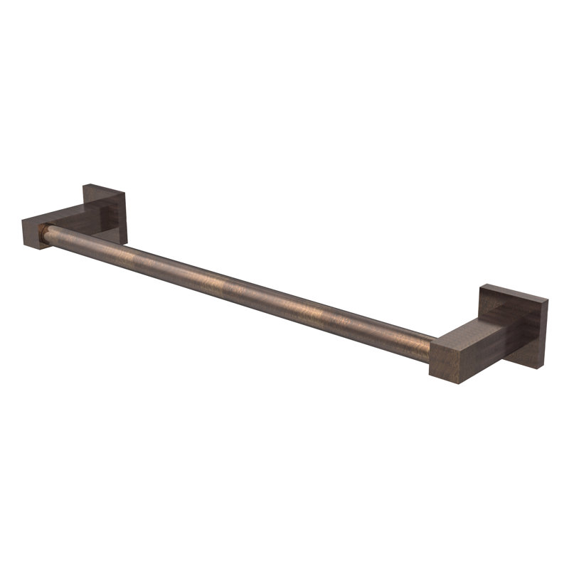 Barre à serviettes murale contemporaine Haranu, H 2 po x l 37,7 po x P 3,7 po, Bronze vénitien