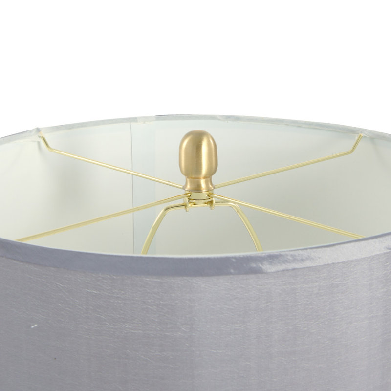 Lampe de table Art Deco, Blanc / doré