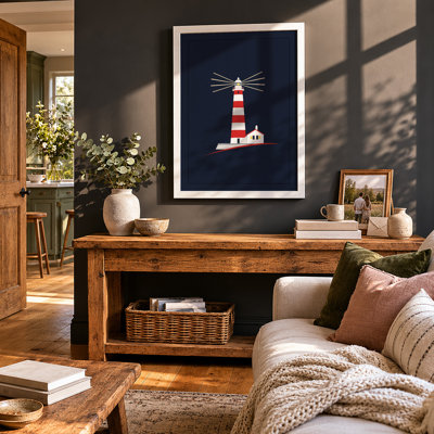 Lighthouse Keeper Coastal - Framed Print