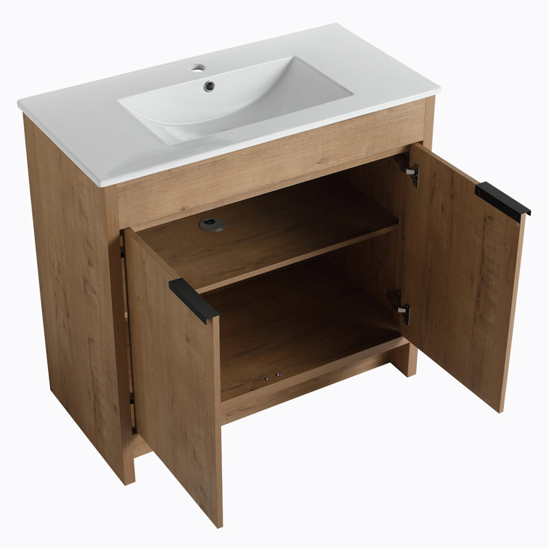 Meuble-lavabo sur pied simple 35,9 po Cithlaly