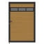 Barrière d'intimité décorative 6 pi H * 4 pi l avec cadres en métal et ensembles de boutons, barrière en bois composite en plastique - sans les poteaux-123050406-123175782-123514898