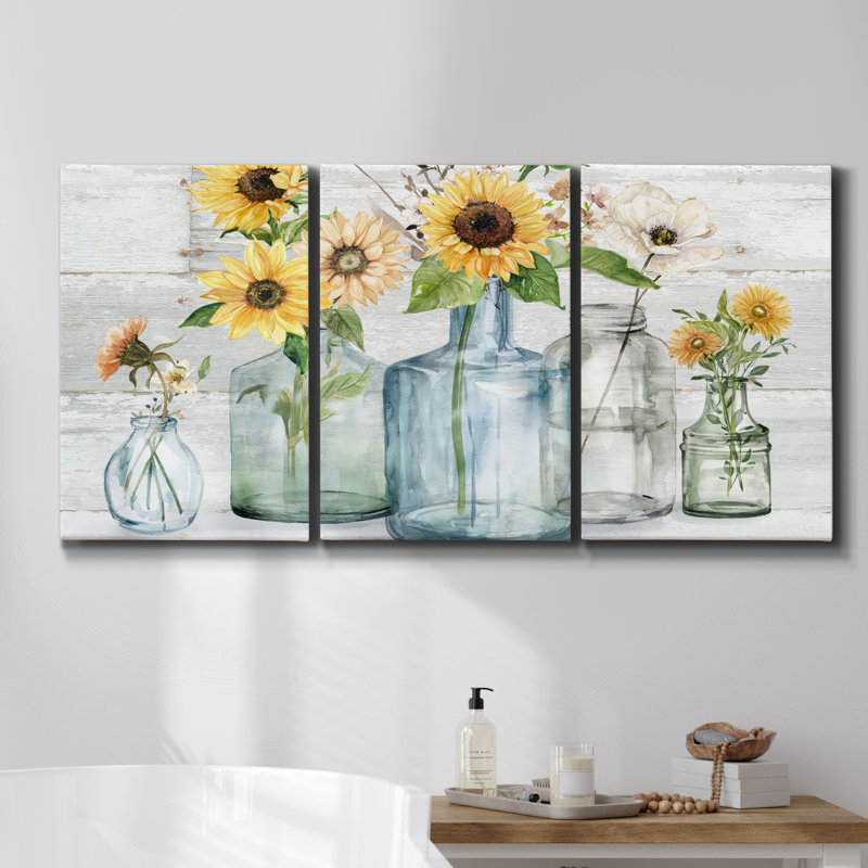 Rustic Simplicity II - Toile encadrée multi-pièces, H 60 po x l 120 po x P 2 po