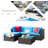 Judea 4 - Person Patio Conversation Set with Cushions