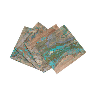 Agate Cotton Sateen Cocktail Napkins