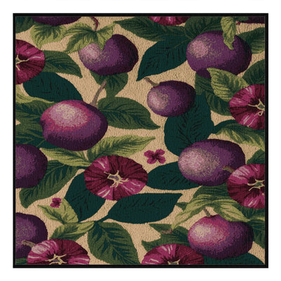 Washable Passion Fruit Hawaiian Area Rug