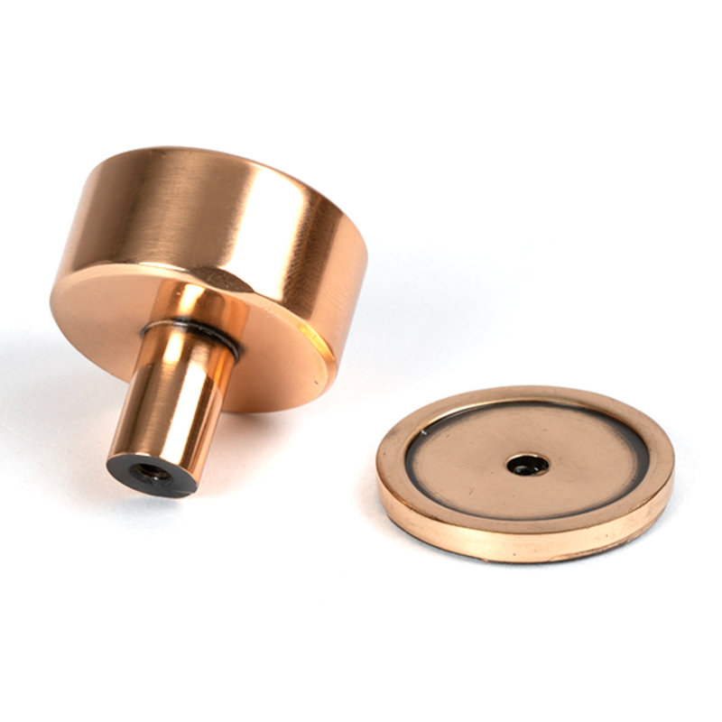 Round Knob, 3 cm, Polished Bronze