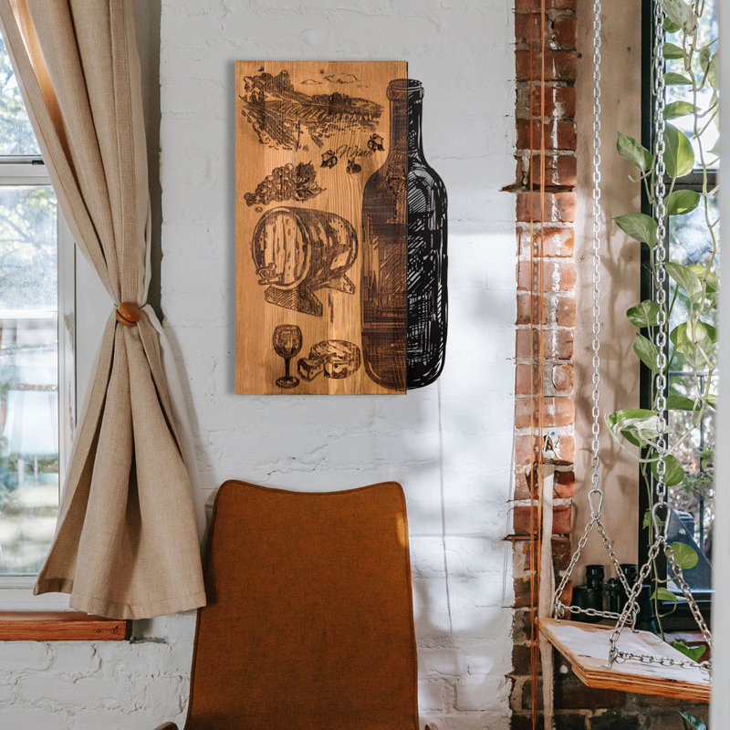 Décoration murale en bois
